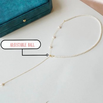 ADJUSTABLE PEARL NECKLACE