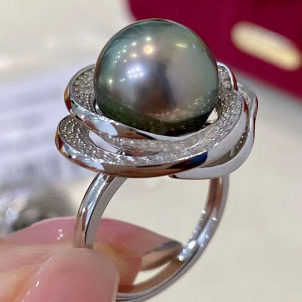 S925 sterling  silver with tahiti pearl ring 