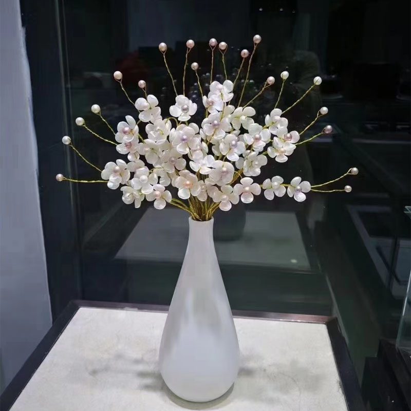 Handmade pearl flowers